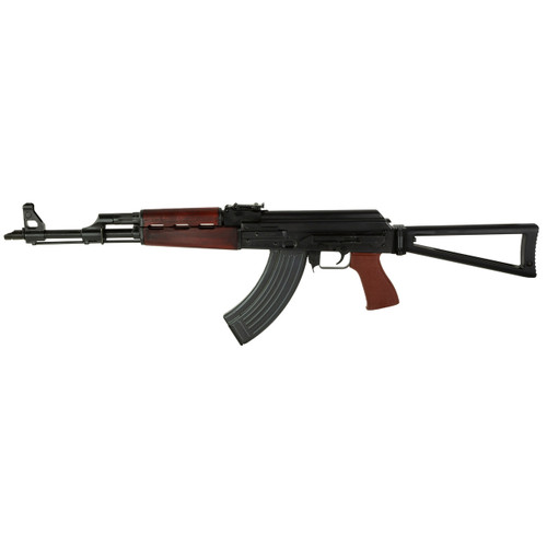 Zastava ZPAP M70 Semi Automatic Rifle 7.62x39mm 16.3" Blued Threaded Barrel Black Frame Blood Red Skeleton, Folding Stock