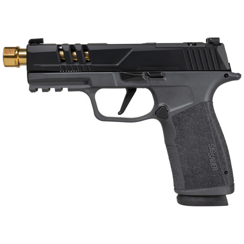 Sig Sauer P365 XMacro 9mm Pistol 4.3" Barrel 17+1 Rounds Black Slide Gray Frame