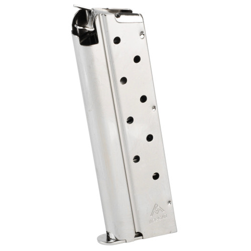 Mec-Gar Magazine 1911 9mm 9-Round Nickel - Image 1
