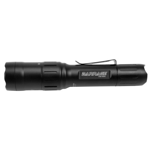 Nightstick Barrage USB Rechargeable Flashlight Black