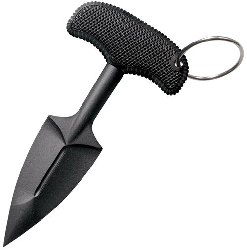 Cold Steel FGX Push Blade II Fixed Blade Knife 2.25" Spear Point Grivory (Fiberglass Reinforced Plastic) Black Blade Kraton Handle Black