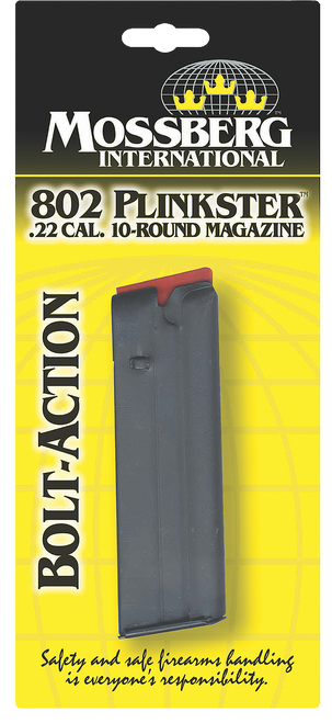 Mossberg Magazine 802 Plinkster, 801 Half-Pint 22 Long Rifle 10-Round Steel Blue Mossberg Magazine 802 Plinkster, 801 Half-Pint 22 Long Rifle 10-Round Steel Blue