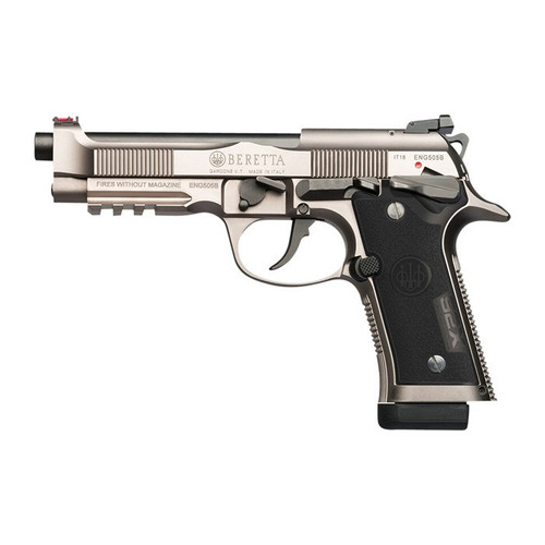 Beretta 92X Performance 9mm Luger Pistol 4.9" Barrel 15+1 Round Stainless Steel Slide Black Grip Black Frame