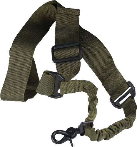 J&E Machine Tech 1-Point Bungee Rifle Sling Green