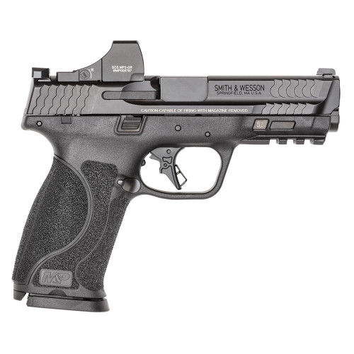 Smith & Wesson M&P9 M2.0 9mm Luger Pistol 4.25" Barrel 17+1 Round Black with Holosun SCS