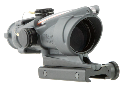 Trijicon ACOG 100308 Rifle Scope 4x 32mm Illuminated Red Chevron .223/5.56 BDC Reticle Gray Trijicon ACOG 100308 Rifle Scope 4x 32mm Illuminated Red Chevron .223/5.56 BDC Reticle Gray