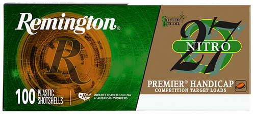 Remington Nitro 27 Target 12 Gauge Ammo 2-3/4" #7.5 1-1/8 oz 100 Rounds