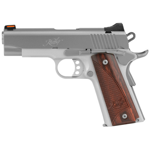 Kimber Stainless Pro Carry II .45 ACP Pistol 4" Barrel 8+1 Round Satin Silver Slide Rosewood Grip Aluminum Frame