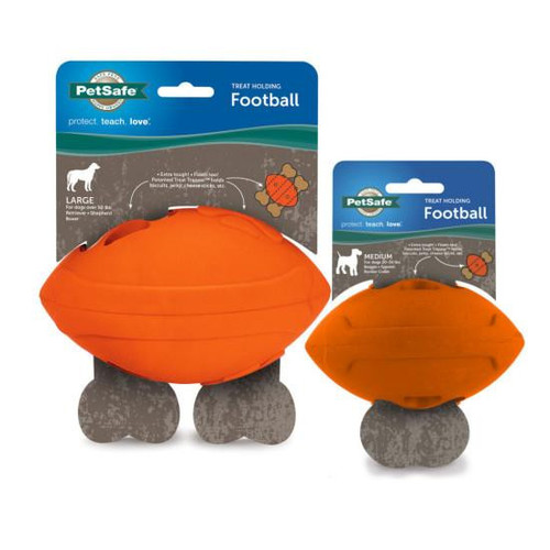 SportDog Sportsmen Football Treat Dispensing Toy, Large