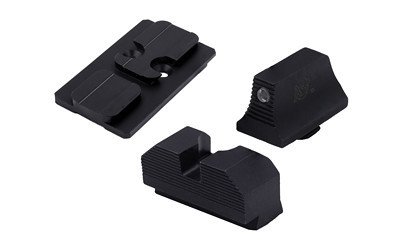 XS Sights Glock MOS Optic Plate and Sight Set for ACRO Footprint, Black