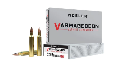 Nosler Varmageddon .223 Remington Ammo 62 Grain FBHP Box of 20