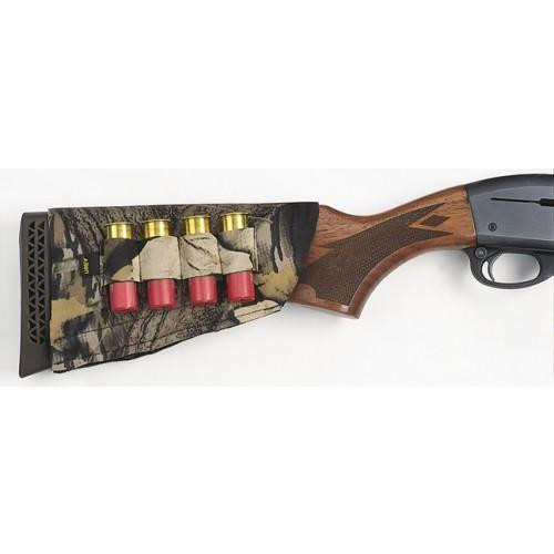 Allen Buttstock Shotgun Ammo Carrier 4-Round Neoprene Mossy Oak Break-Up Camo