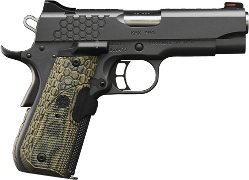 Kimber KHX Pro 45 ACP Pistol 4" Barrel 7+1 Round Gray Slide Green/Black Grip Gray Frame