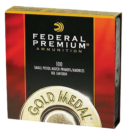 Federal GM100M Premium Gold Medal Small Match Pistol Primers 1000 total packed 10 boxes of 100