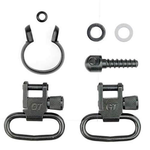 GrovTec Sling Swivel Studs with 1" Locking Swivels and Barrel Band Set Remington 760 and 7600 (1969 to Current) Steel Black