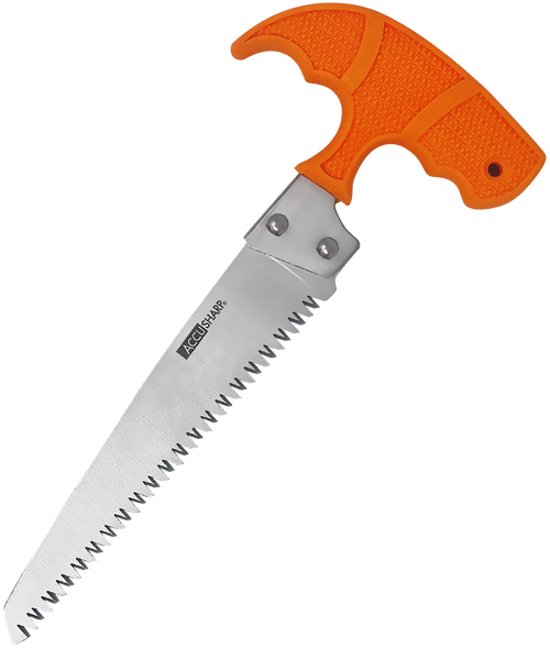 Accusharp 730C Bone Saw 6 Inch Stainless Steel Blade Blaze Orange Handle