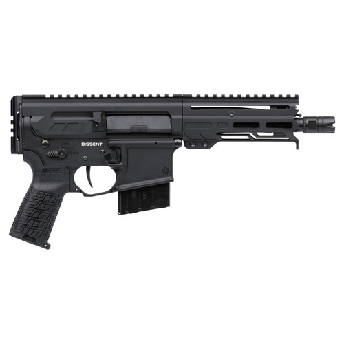 CMMG DISSENT Mk4 338 Advanced Rifle Cartridge (338 ARC) Pistol 6.5" Black Threaded Barrel 10+1 Round Armor Black Frame Black Pistol Grip