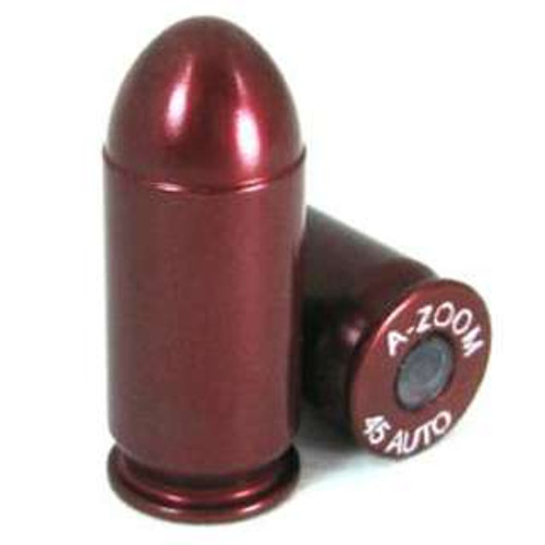 A-ZOOM Action Proving Dummy Round, Snap Cap 45 ACP Aluminum 5PK A-ZOOM Action Proving Dummy Round, Snap Cap 45 ACP Aluminum 5PK
