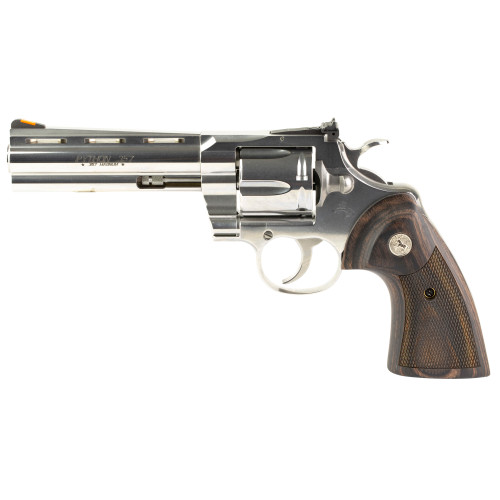 Colt Python 357 Magnum Revolver 5" Stainless Barrel 6 Round Walnut Grip - Image 1