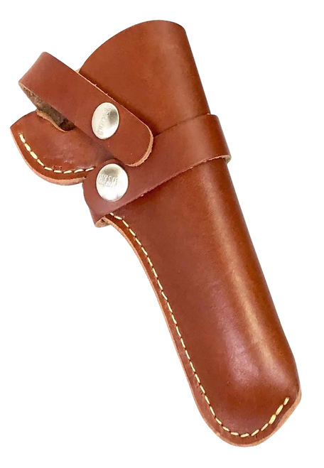 Hunter 1100 Snap-Off OWB Holster Right Hand Colt Lawman, Official Police, Ruger Speed Six, S&W 15, 18, 19, 48, 53, 66, 67 4" Leather Chestnut