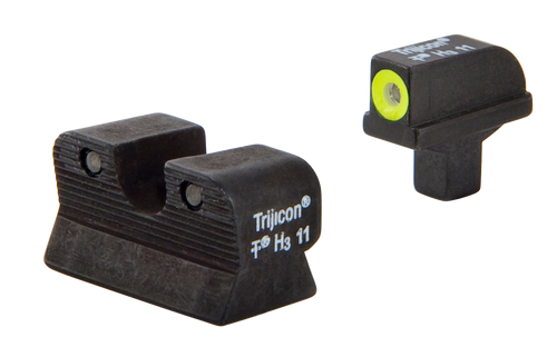 Trijicon 1911 Colt Cut HD Night Sight Set Yellow Front Outline
