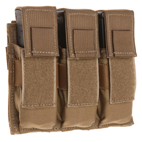 Military Products Tac Shield Triple Universal Pistol Magazine Pouch Coyote