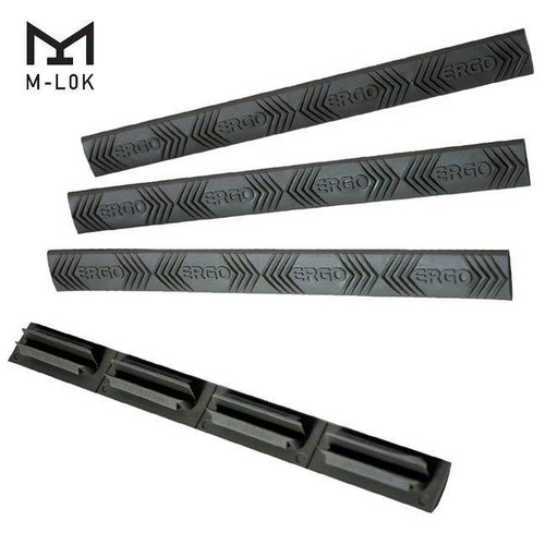 Ergo Grips 4-Slot WedgeLok Rail Cover M-LOK Black 4-Pack
