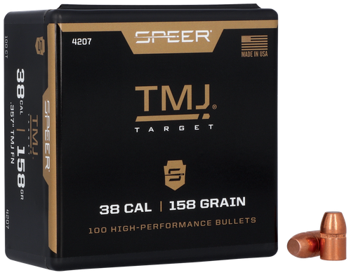 Speer Bullets .38 Spl/.357 Mag .357" 158gr TMJ-FN 100/Box