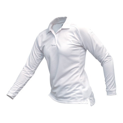 Vertx ColdBlack Women's Long Sleeve Polo White XS