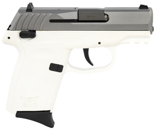 SCCY CPX-1 9mm Luger Pistol 3.1" Barrel 10+1 Round Stainless Slide White Frame (Includes Manual Safety)