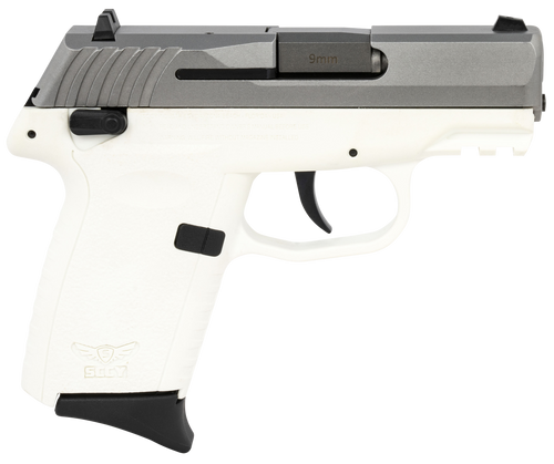 SCCY CPX-1 9mm Luger Pistol 3.1" Barrel 10+1 Round Stainless Slide White Frame (Includes Manual Safety)