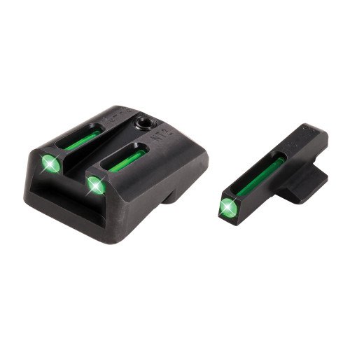 Truglo TFO Tritium/Fiber-Optic Sight Set Novak 1911 .260/.500 Front/Rear Green