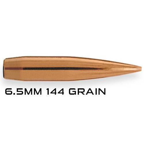 Berger Long Range Hybrid Target 6.5mm, 264 Caliber (264 Diameter) Bullets 144 Grain Jacketed Hollow Point Box of 100