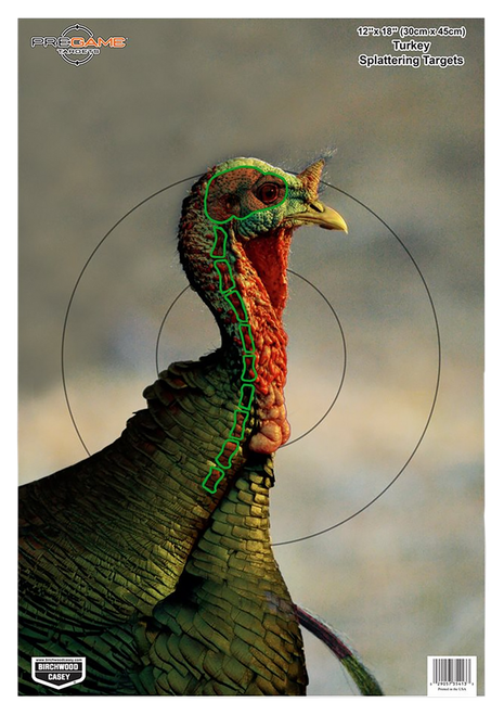 Birchwood Casey PREGAME Turkey Reactive Target 12" x 18" 8PK