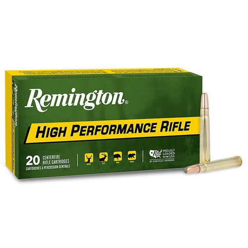 Remington High Performance Rifle 375 H&H Magnum Ammo 270 Grain Jacketed Soft Point Box of 20