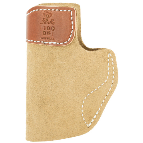 DeSantis Gunhide SOF-TUCK IWB Holster Right Hand Glock 43, Kahr CW9, K9, P9, P40, MK40 Leather Natural