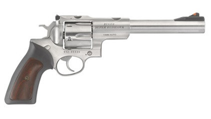 Ruger Super Redhawk 10mm Revolver 7.5" Stainless Barrel 6 Round Hogue Grip