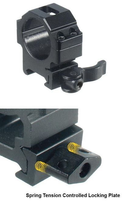 Leapers UTG Max Strength Picatinny 30mm Scope Rings 22mm Low