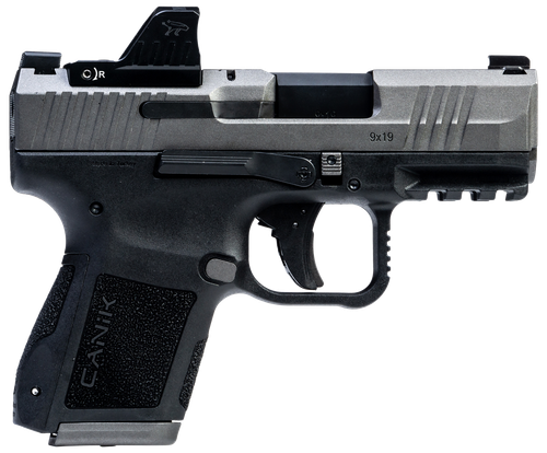 Canik Mete MC9 9mm Luger Pistol 3.18" Barrel 15+1/12+1 Round Black Tenifer Cerakote Slide Black Polymer Frame