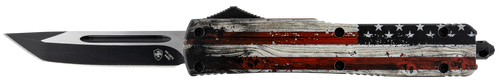 Templar Knife Slim Knife 3.5 Inch Tanto Blade Wood US Flag Templar Knife Slim Knife 3.5 Inch Tanto Blade Wood US Flag
