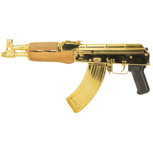 Century Arms Draco 7.62x39mm Pistol 12.25" Barrel 30+1 Round 24K Gold