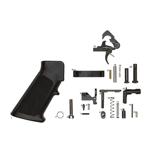 Alg Defense AR-15 Lower Parts Kit with Grip and QMS Trigger Alg Defense AR-15 Lower Parts Kit with Grip and QMS Trigger