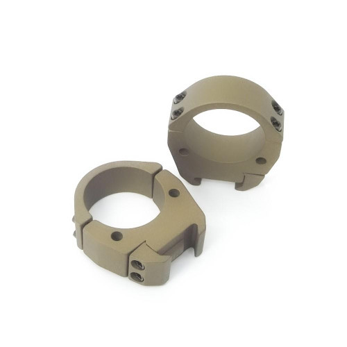 Talley 34mm Modern Sporting Picatinny Rings Burnt Bronze Low