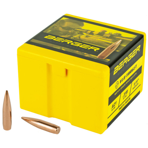 Berger VLD Target 30 Caliber (308 Diameter) Bullets 210 Grain Jacketed Hollow Point Box of 100