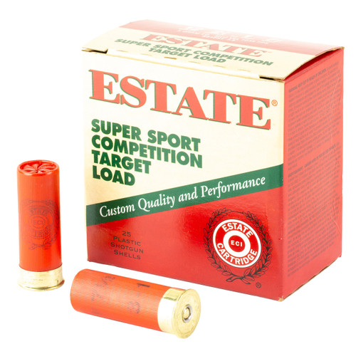 Estate Cartridge Super Sport 12 Gauge Ammo 2-3/4" #7-1/2 Lead Shot 1 oz 1235fps Box of 25