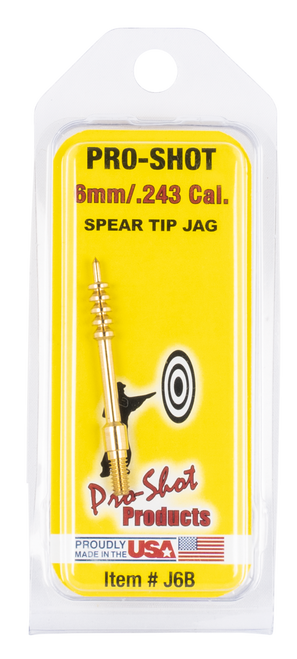 Pro-Shot Spear Tipped Cleaning Jag 6mm 8 x 32 Thread Brass