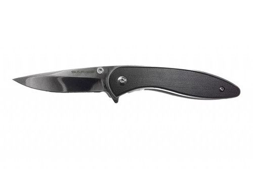 Sarge Knives Hornet 3.25" Black Anodized Aluminum Folding Knife