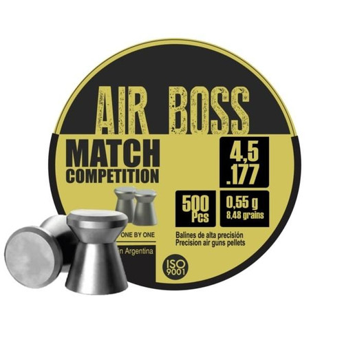 Hatsan Apolo Air Boss Match Competition Air Gun Pellets .177 Caliber 8.48 Grain 500 Count
