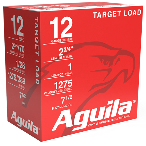 Aguila Target Shotshells 12 Gauge 2-3/4" 1 oz #7.5 25 Count