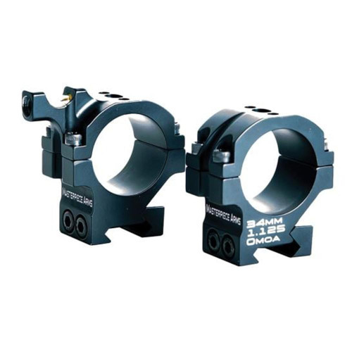 Masterpiece Arms MPA Precision 34mm Scope Rings Medium 1.06" Black